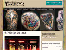 Tablet Screenshot of pittsburghtattoostudio.com